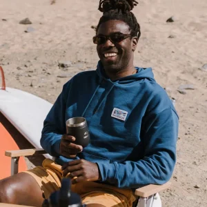 Sweat à Capuche Décontracté Roamer Patch - Denim Foncé