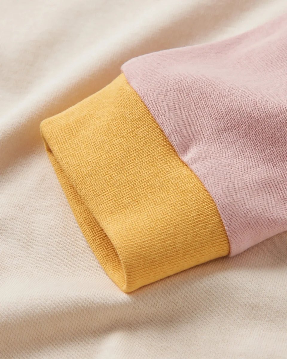 T-shirt à Manches Longues en Coton Recyclé Riser - Birch – Image 7