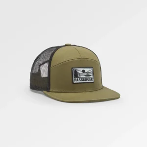 Casquette Trucker 7 Panneaux en Coton Bio Roamer - Kaki