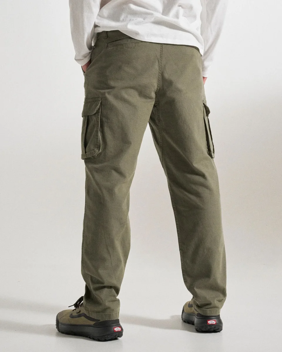 Pantalon Cargo en Coton Lakeside - Vert Olive – Image 8