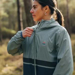 Veste Coupe-vent Recyclée Viento - Pistache/Denim Foncé