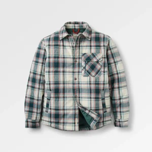 Surchemise matelassée Taranaki - Off White/Dark Fern Check