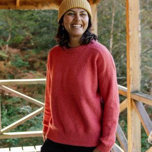 Pull Recyclé Tricoté Cove - Rouge Minéral