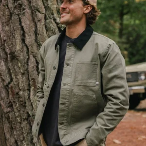 1UgNqFGhsW26mYsDaHGDVJPiNpRGx2bWQUUrVuJuy8A.jpgv1764599271 Veste en toile de coton bio Vantage - Olive poussiéreux