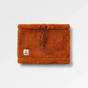 Ash Recycled Sherpa Fleece Snood - Sunset Orange