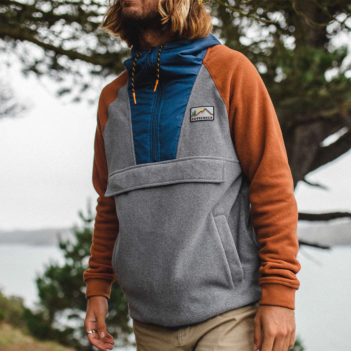 Woodland 1/2 Zip Polaire Recyclé - Gris Chiné – Image 7