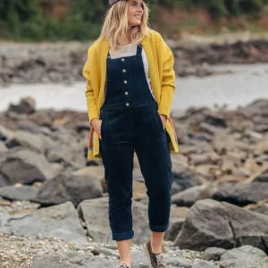 Salopette en velours côtelé Tiaga - Bleu Marine Profond