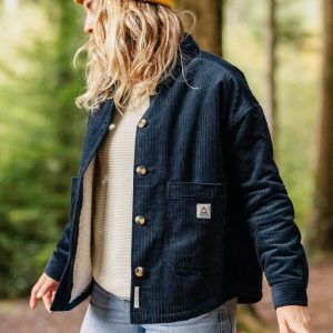 Surchemise en velours côtelé Flint - Bleu Marine Profond