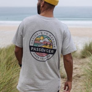 T-shirt en coton bio Odyssey - gris chiné