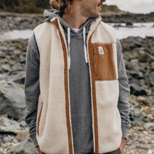 Gilet Sherpa en Polaire Recyclée Canyon - Blanc Cassé