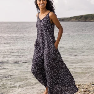 Robe Maxi Breeze - Simple Tile Faded Black