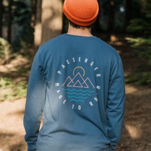 T-shirt manches longues recyclé Escapism - Denim foncé