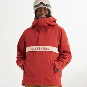 Anorak recyclé pour femmes Snowscape - Ocre Rouge