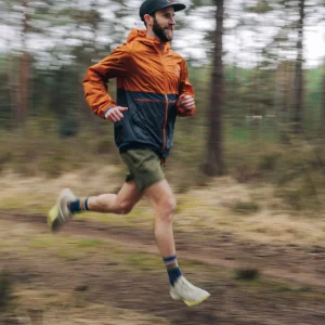 Veste Coupe-vent Recyclée Gusto - Sunset Orange/Charcoal