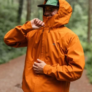 Veste Imperméable Recyclée Five Season - Orange Coucher de Soleil