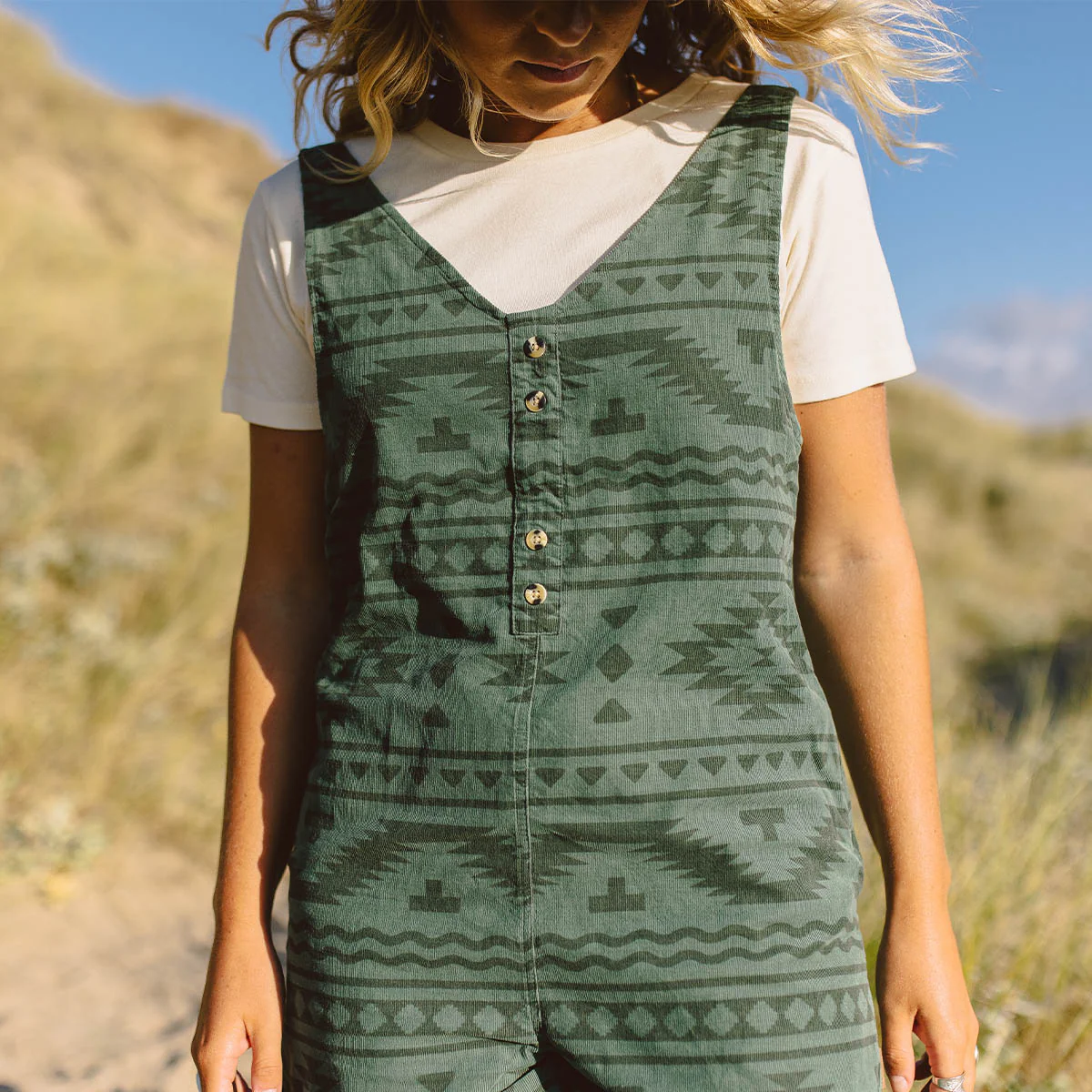 Combinaison Amusante en Cordon Recyclé - Adrift Foncé Ivy – Image 6