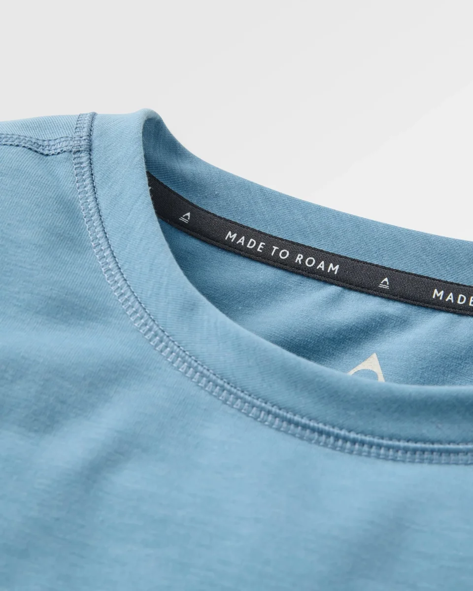 T-shirt homme manches longues Roamscreen UPF50 Drirelease® - denim délavé – Image 6