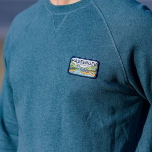 Sweatshirt Love The Wild - Bleu Acier Chiné