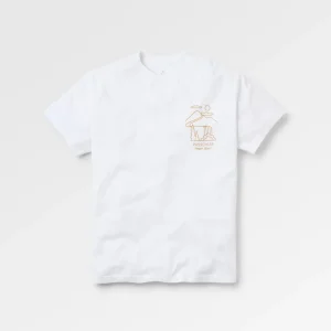 T-shirt coupe décontractée Slow Escape - Blanc