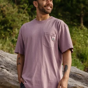 T-shirt Recyclé Décontracté Heritage - Raisin