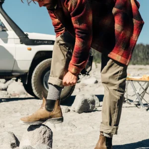 Pantalon en coton bio 365 - Olive poussiéreuse