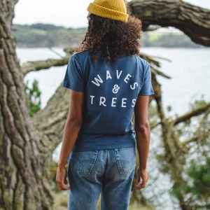 T-shirt en Coton Recyclé Penida - Denim Foncé