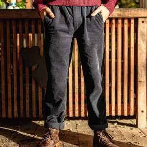 Pantalon Aventurier en Velours Côtelé - Bleu Marine Profond