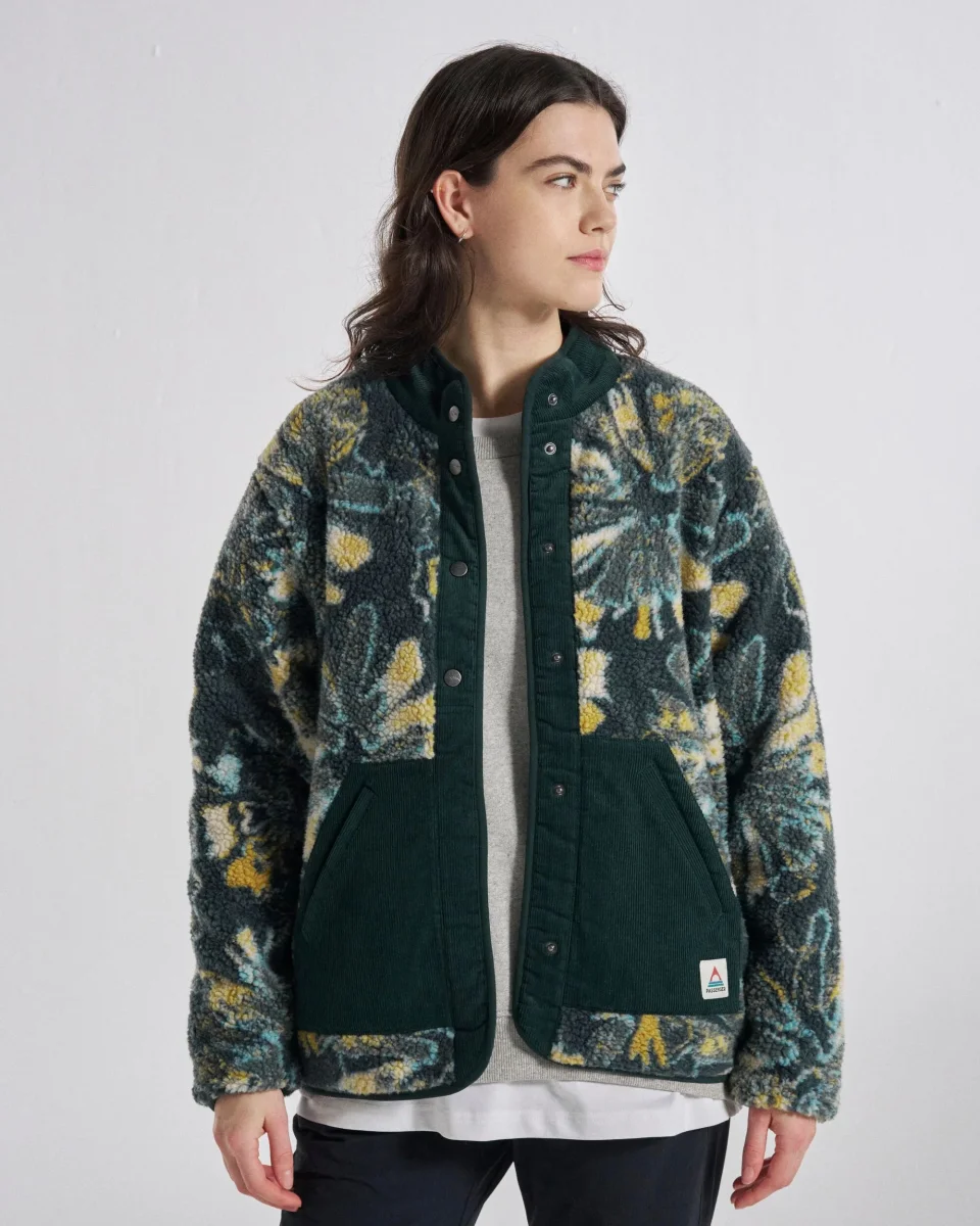 Polaire sherpa Clover - givre fougère foncée