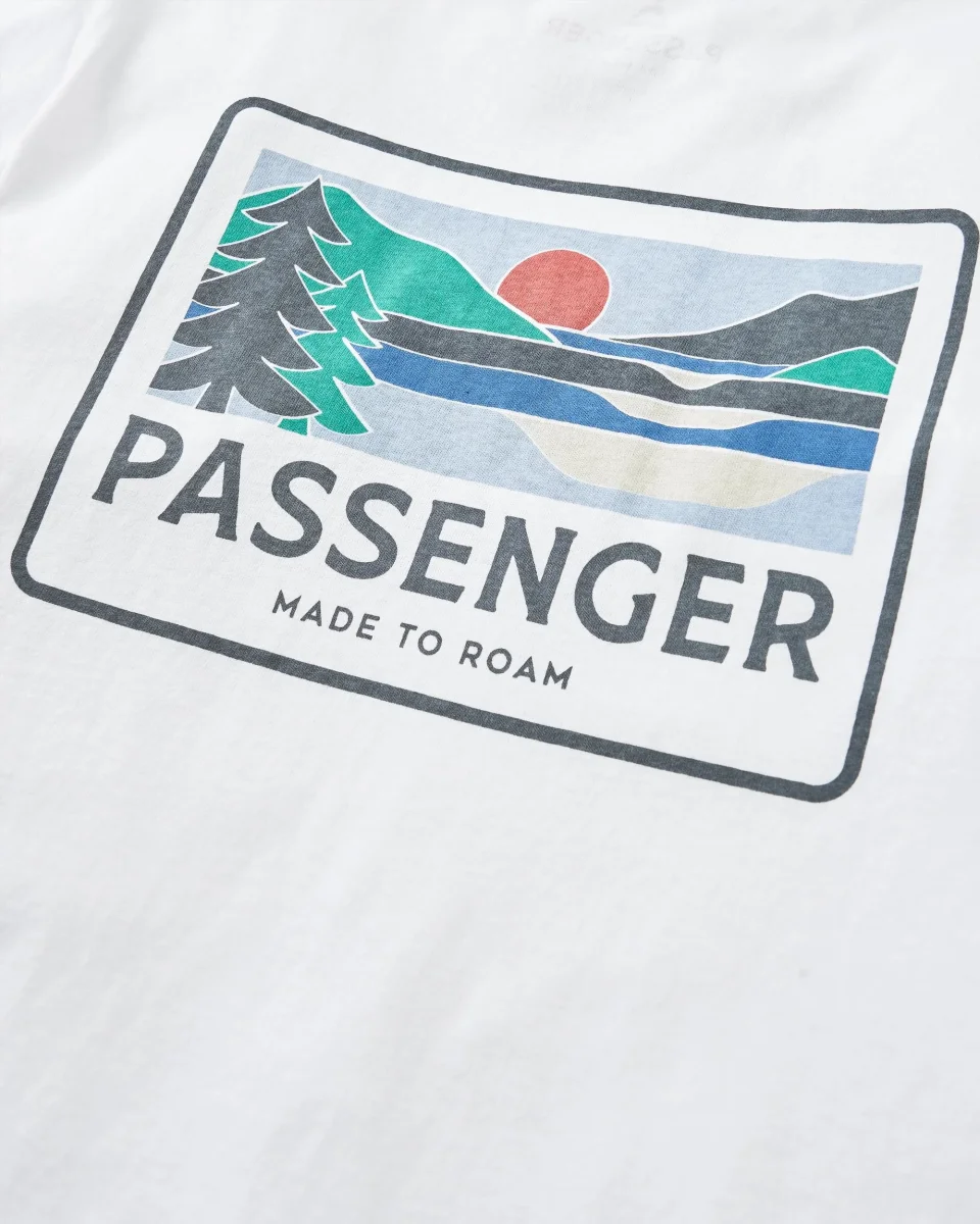 T-shirt Recyclé à Manches Longues Scape - Blanc – Image 7