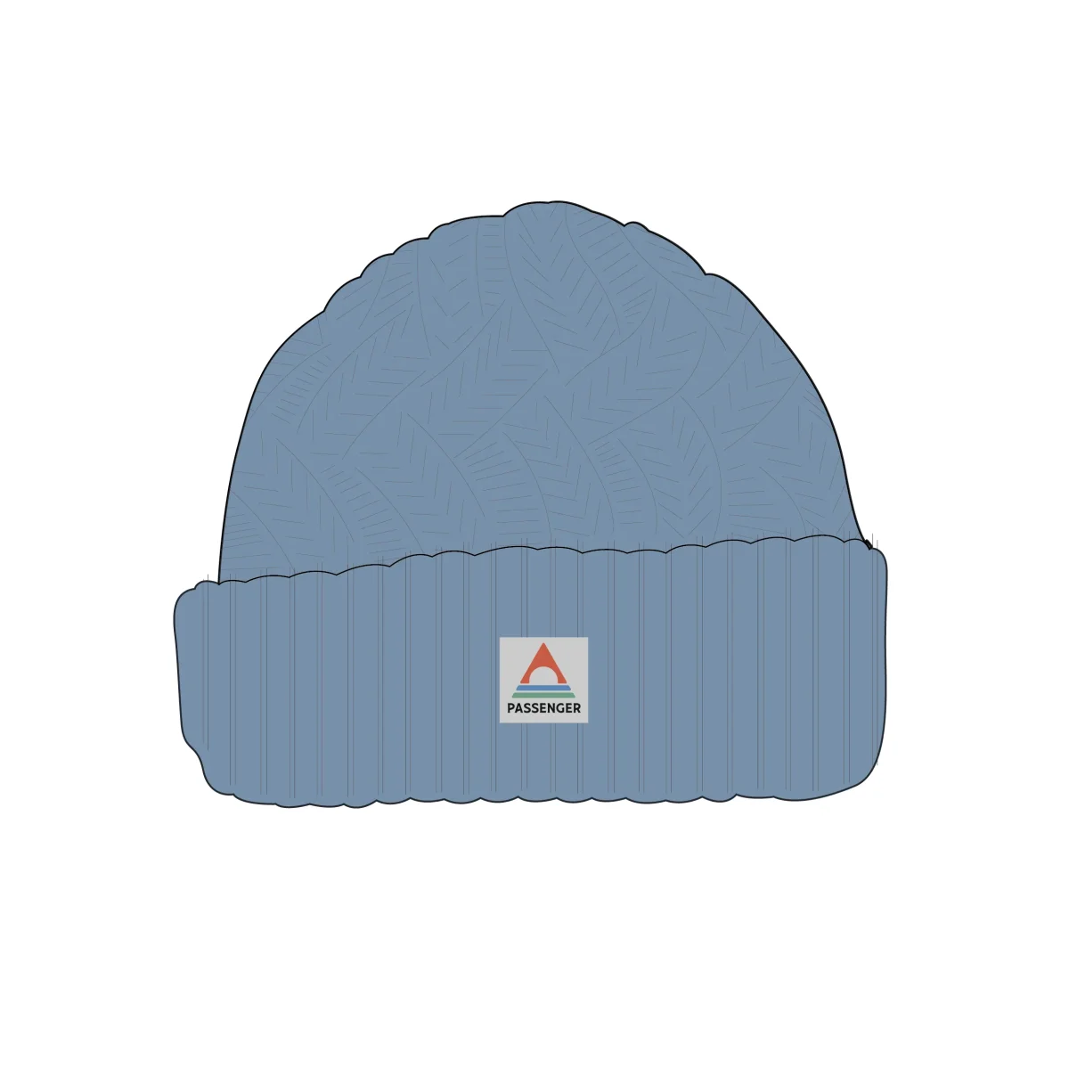 Bonnet en maille torsadée recyclée Fireside - Denim délavé – Image 5