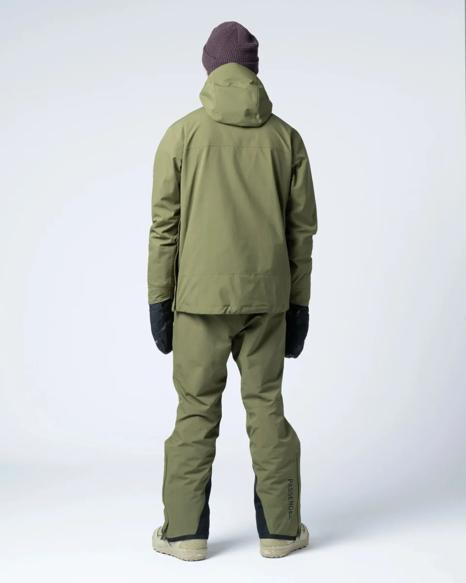 Anorak recyclé pour hommes Snowscape - Kaki – Image 6