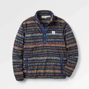 Polaire Recyclée Adrift - Motif Montagne Multicolore