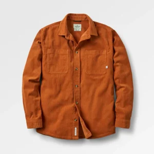 Chemise en Coton Côtelé Backcountry - Orange Coucher de Soleil