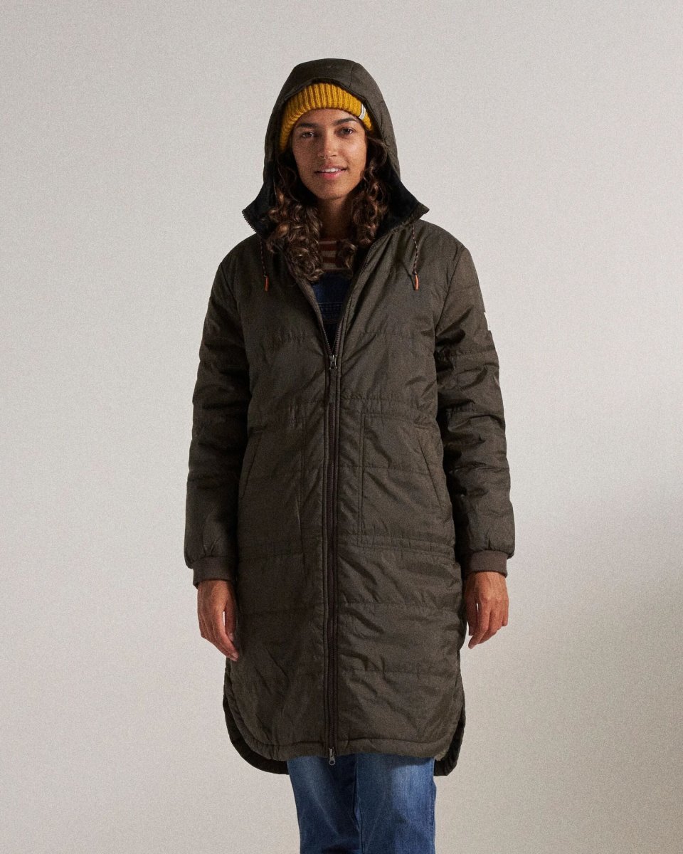 Parka Flora doublée sherpa - Café – Image 8