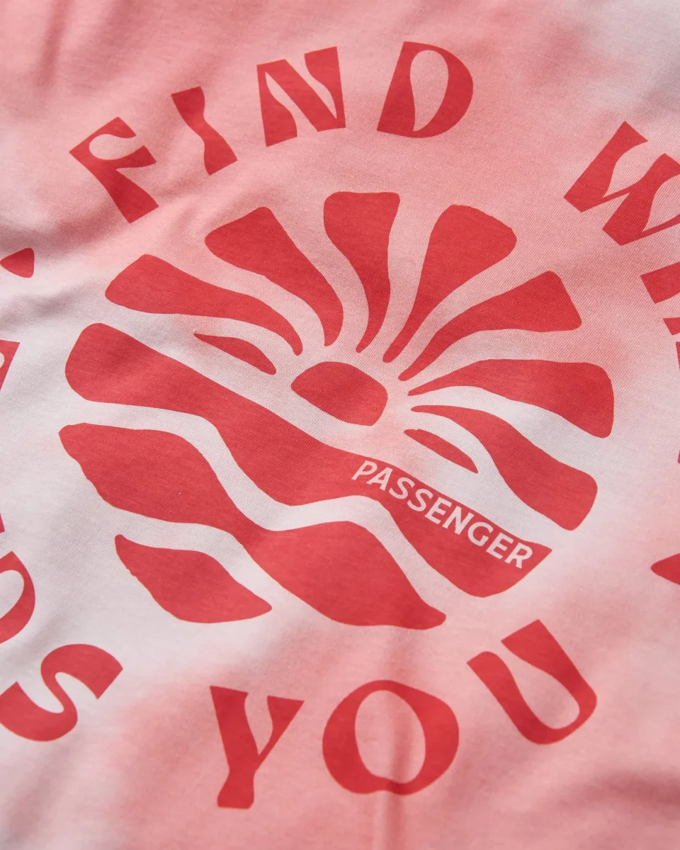 T-shirt en coton bio Discovery - Tie Dye Shell Pink – Image 2