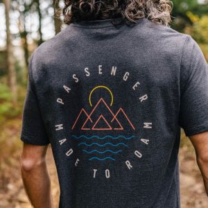 T-shirt en coton recyclé Escapism - Charcoal Marl