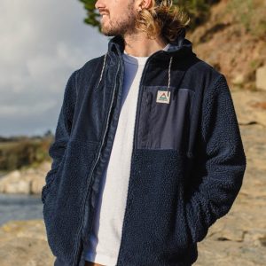 Polaire sherpa recyclée Adventure - bleu marine profond