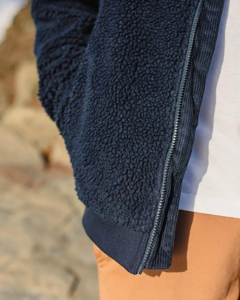 Polaire sherpa recyclée Adventure - bleu marine profond – Image 6