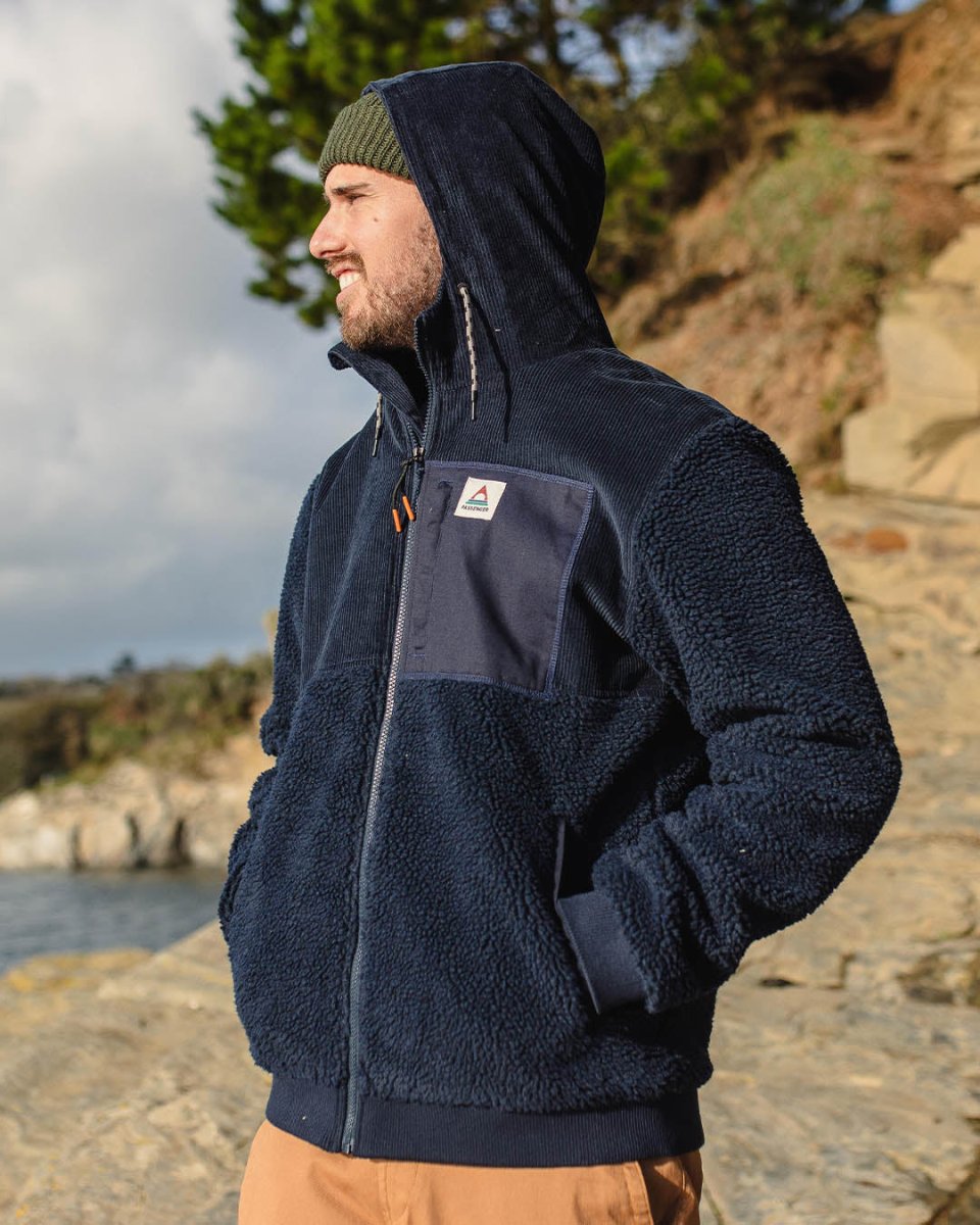 Polaire sherpa recyclée Adventure - bleu marine profond – Image 4