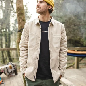 Kodiak Surchemise en Velours Côtelé Doublée Sherpa - Gris Plume