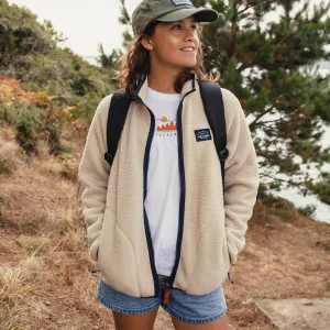 Polaire Sherpa Recyclée Full Zip Fairbanks - Avoine