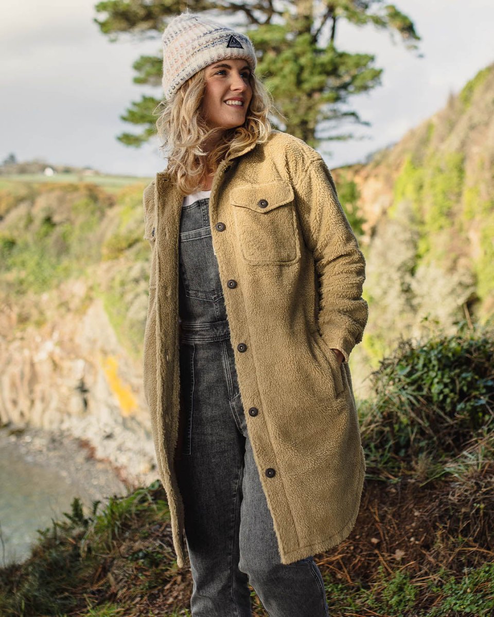 Chemise en Sherpa Recyclé à Poils Profonds Nuageux - Biscuit – Image 2