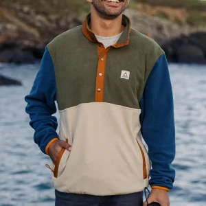 Polaire Recyclé Adrift - Kaki/Avoine