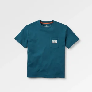 T-shirt Relaxed Texturé Coucher de Soleil - Denim Foncé