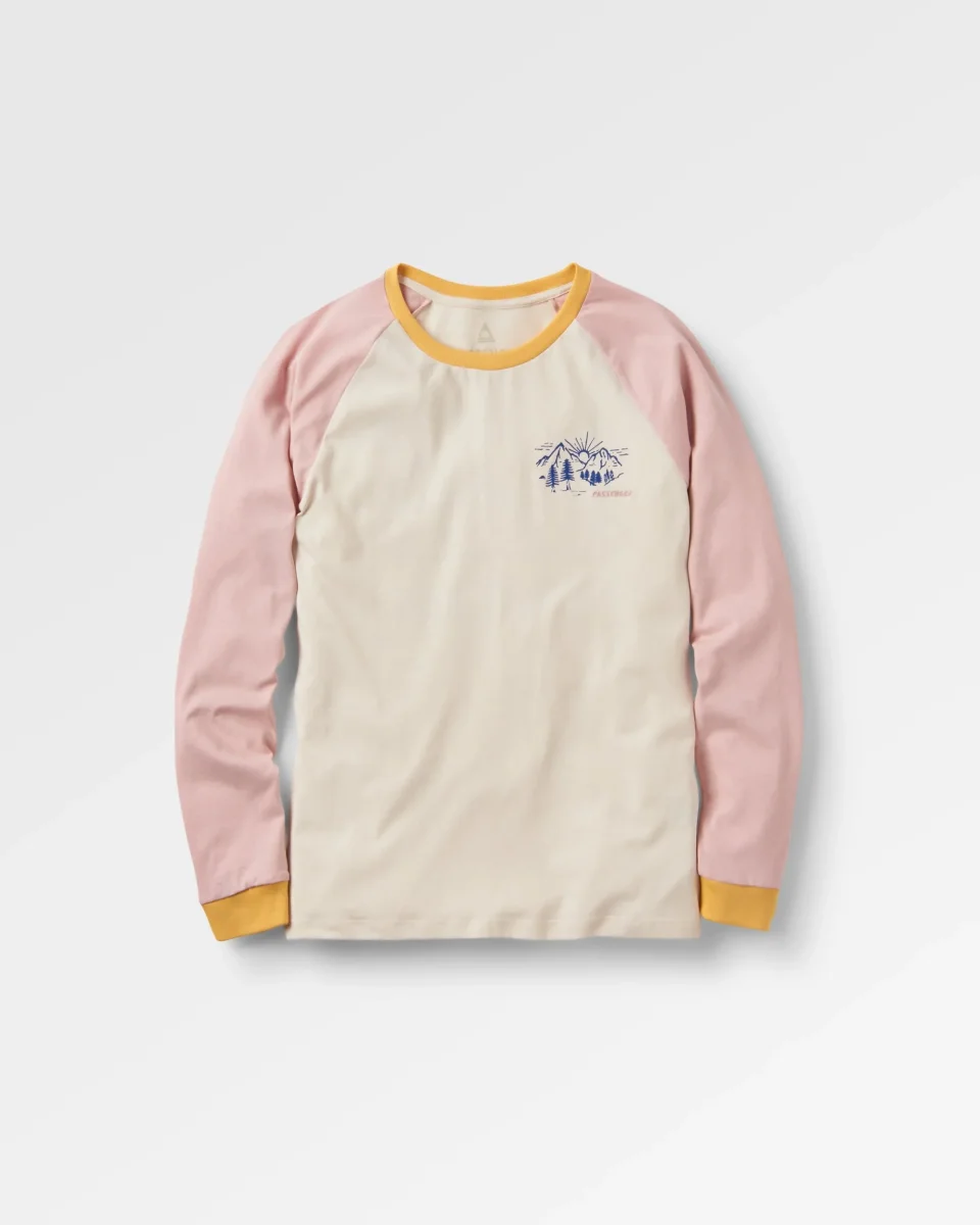 T-shirt à Manches Longues en Coton Recyclé Riser - Birch – Image 2