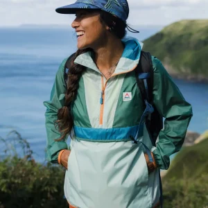 Viento Recycled Windshell Anorak - Surf Spray/Deep Sea