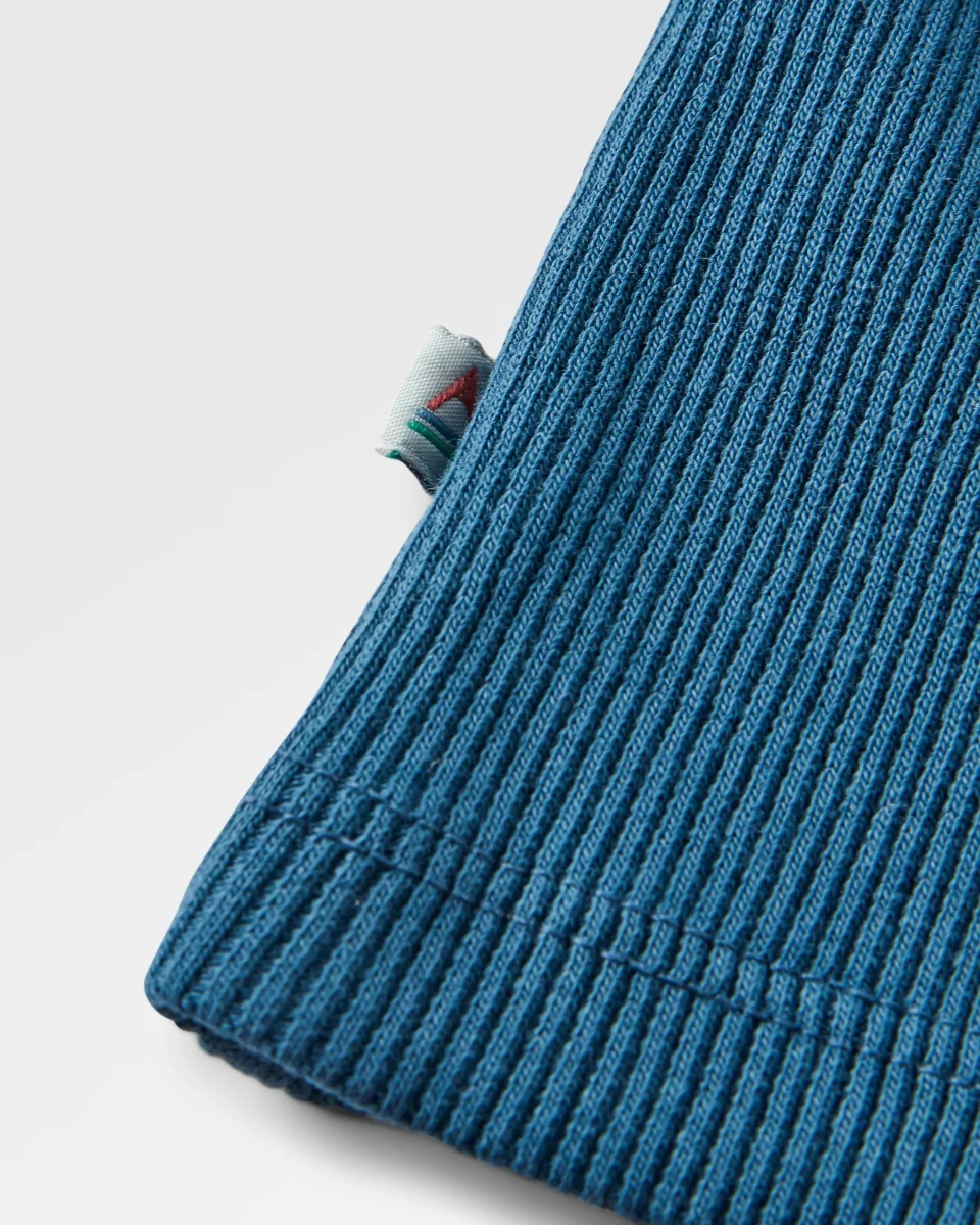 Débardeur à encolure dégagée côtelée - Denim foncé – Image 5