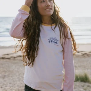 T-shirt à Manches Longues en Coton Recyclé Riser - Birch