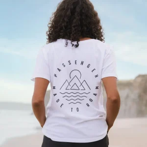 T-shirt en Coton Recyclé Remote - Blanc