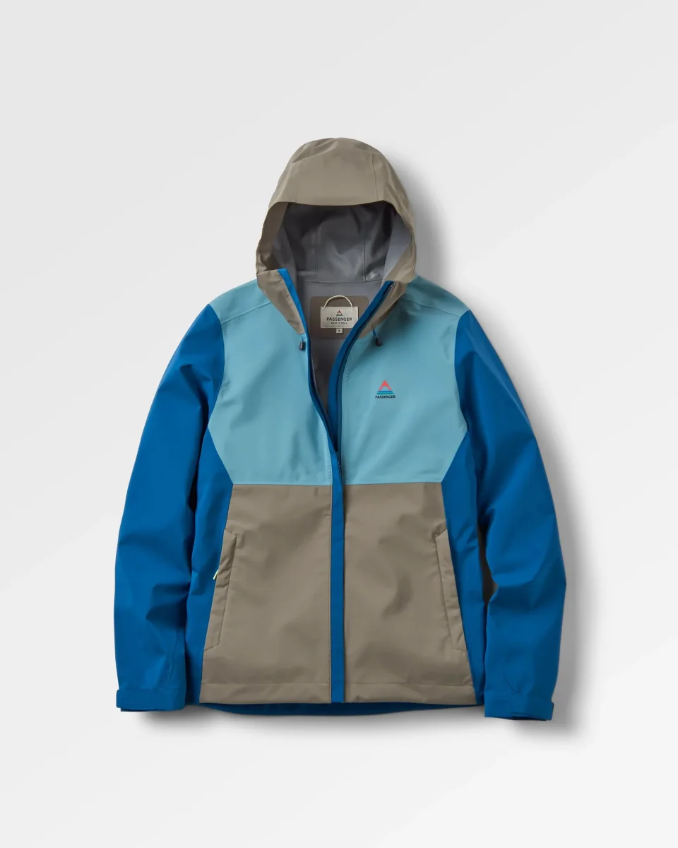 Veste Imperméable Recyclée Rainstorm - Tidal Blue/Arctic/Dusty Olive – Image 2